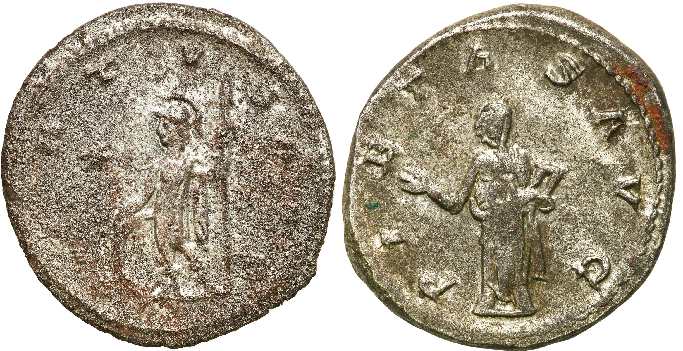 Cesarstwo Rzymskie, Antoninian Bilonowy, Gallien 253 - 268 n. e. – zestaw 2 monet